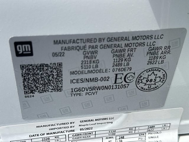 2022 Cadillac CT5-V V-Series