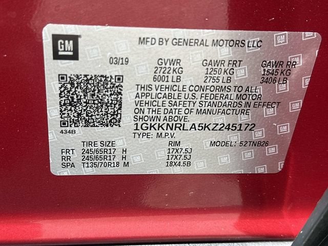 2019 GMC Acadia SLE