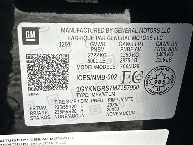 2021 Cadillac XT5 Sport