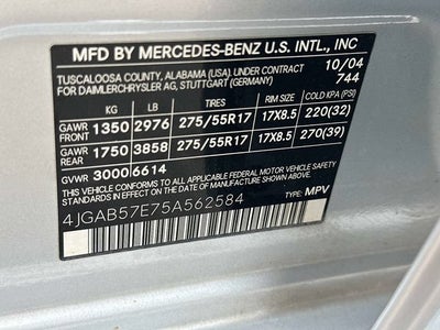 2005 Mercedes-Benz M-Class 3.7L