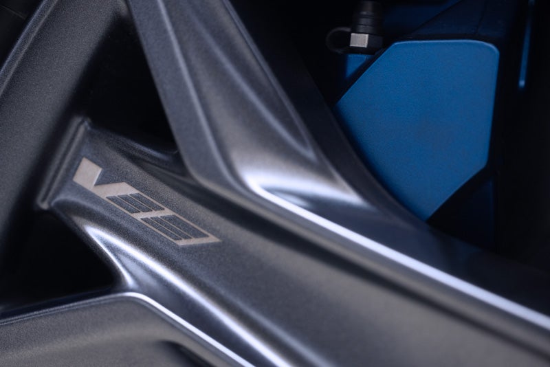 Close-up of the 2026 OPTIQ-V Brembo Performance Front Brakes | Prestige Cadillac in WARREN MI