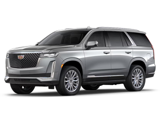 Stock photo of a 2024 Cadillac Escalade with white background