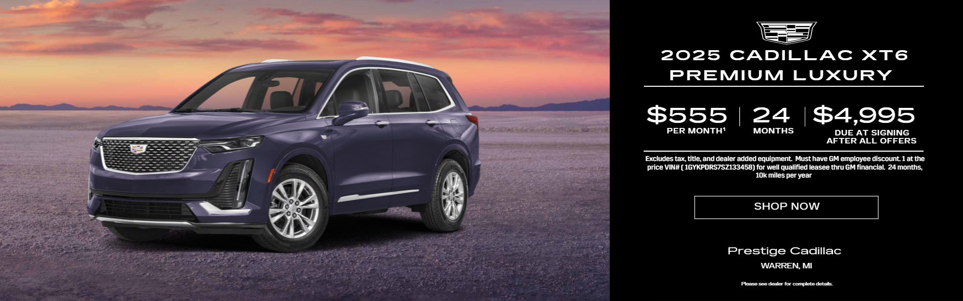Cadillac XT6 Lease Special
