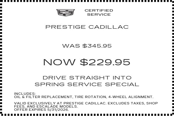 DRIVE STRAIGHT INTO SPRING SERVICE SPECIAL